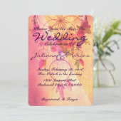 Een droom van een huwelijksuitnodiging kaart (Staand voorkant)