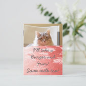 Een droom van een kat! briefkaart (Staand voorkant)