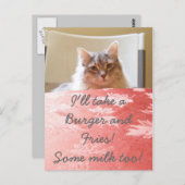 Een droom van een kat! briefkaart (Voorkant / Achterkant)