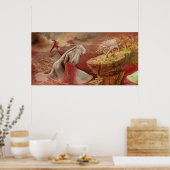 Een droom van een visser poster (Keuken)