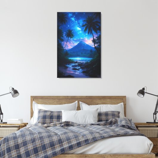 Een Droom van Nusantara Canvas Afdruk (Insitu (Slaapkamer))