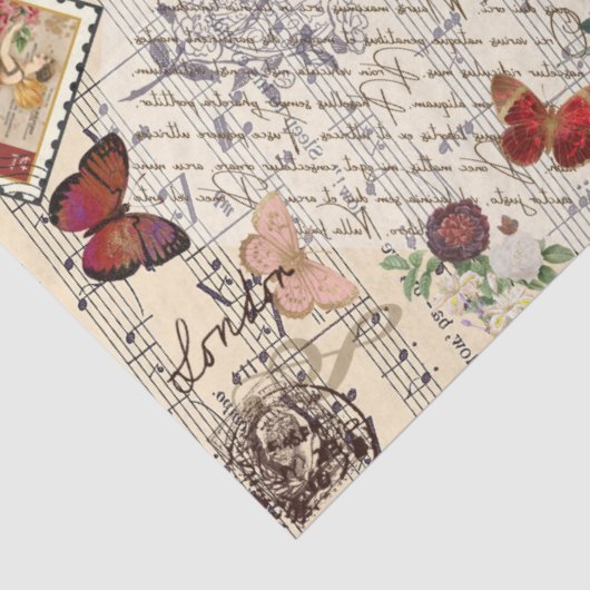 Een droom van Red Butterfly Tissuepapier (Detail)