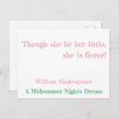 Een droom van 's midzomernachts briefkaart (Voorkant / Achterkant)