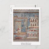 Een droom van St. Francis van Giotto di Bondone Briefkaart (Voorkant / Achterkant)