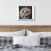 Een droom zonder doel is slechts een wens canvas afdruk (Insitu (Slaapkamer))