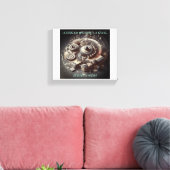 Een droom zonder doel is slechts een wens canvas afdruk (Insitu (Woonkamer))