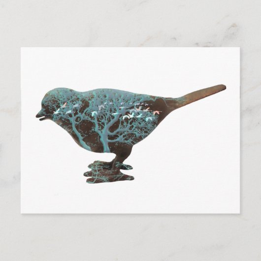 Een droomachtig afbeelding van een mus in tinten b briefkaart (Voorkant)