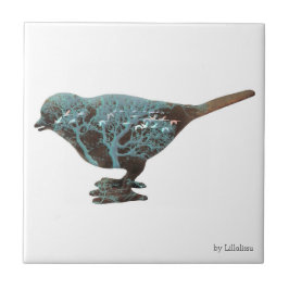 Een droomachtig afbeelding van een mus in tinten b tegeltje