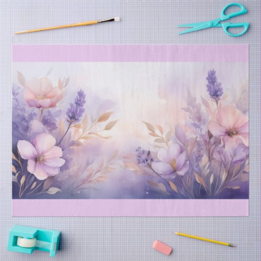 Een droomachtig bloemendesign #4 tissuepapier (Craft)