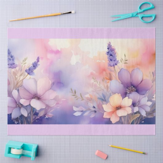 Een droomachtig bloemendesign #9 tissuepapier (Craft)