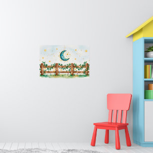 Een droomachtige aquarelillustratie poster