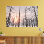 Een droomdoek van de Winternacht Canvas Afdruk (Insitu (Woonkamer))