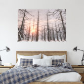 Een droomdoek van de Winternacht Canvas Afdruk (Insitu (Slaapkamer))