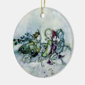 Een droomfeeën van de midzomernacht keramisch ornament (Links)