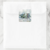 Een droomfeeën van de midzomernacht vierkante sticker (Tas)