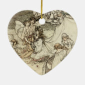 Een droomfeest in de nacht van de Midzomer Keramisch Ornament (Achterkant)