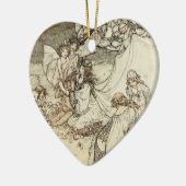 Een droomfeest in de nacht van de Midzomer Keramisch Ornament (Links)