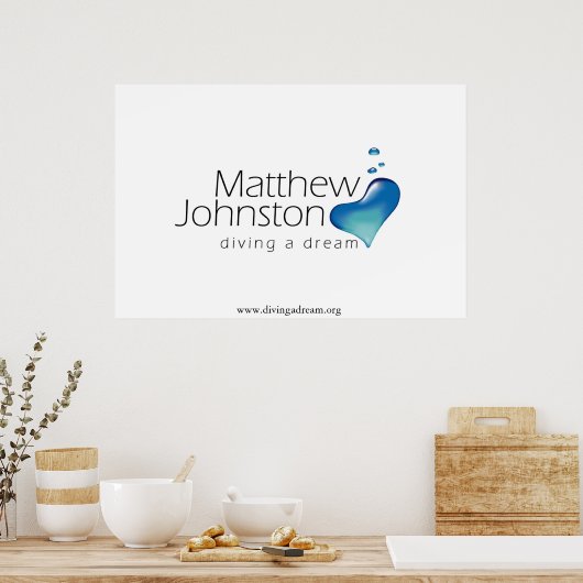 Een droomPoster duiken Poster (Keuken)