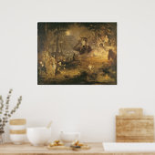 Een droomprinter voor de midzomernacht poster (Keuken)