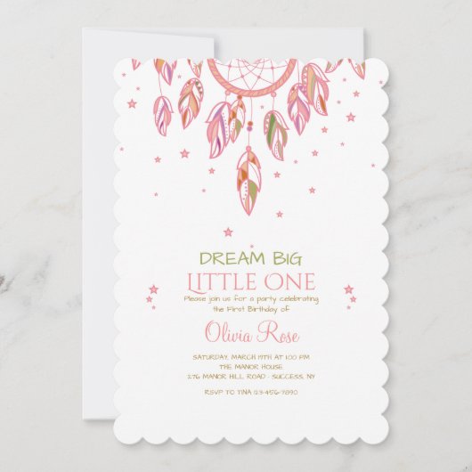 Een droomuitnodiging vangen kaart (Voorkant)