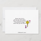 Een druk leven_plat kaart 7"x5" (Achterkant)