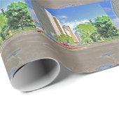 Een drukke Chicago vanmiddag Cadeaupapier (Rol Hoek)