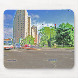 Een drukke Chicago vanmiddag Muismat