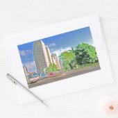 Een drukke Chicago vanmiddag Rechthoekige Sticker (Envelop)