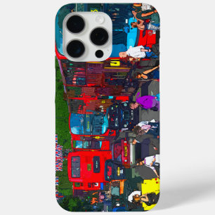 Een drukke Oxford Street met winkelende mensen en  iPhone 15 Pro Max Hoesje