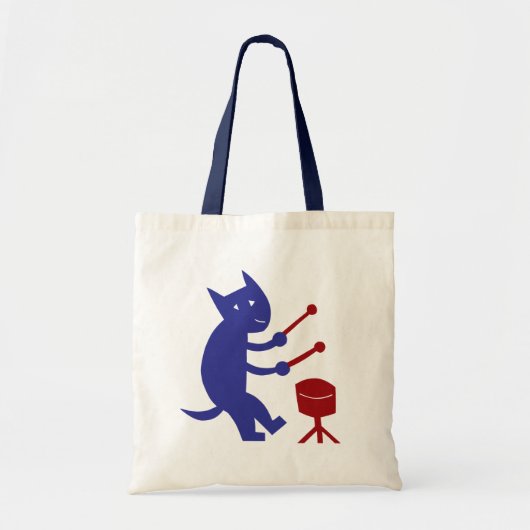Een drum afspelen tote bag (Voorkant)