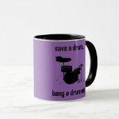 Een drum opslaan... mok (Voorkant rechts)