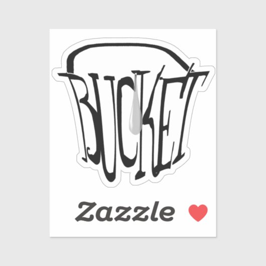 Een druppel in de emmer sticker (Vel)