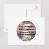 Een druppel in de oceaan briefkaart (Voorkant / Achterkant)