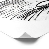 Een druppel nemen - Golf Art Print (Hoek)