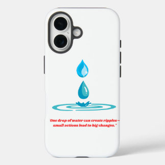 Een druppel water premium design iPhone 16 hoesje