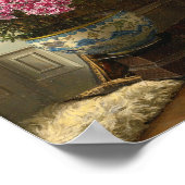 Een dubbelroze azalea | Jessica Hayllar Poster (Hoek)