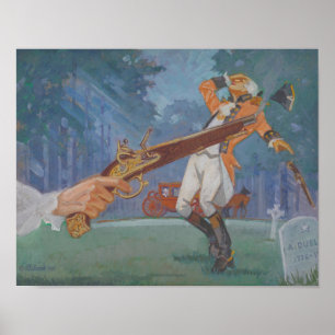 Een duel - 1776 tot 1976 door James C. Kulhanek Poster