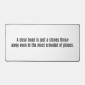 Een duidelijke hoofdbureaumat bureaumat (Voorkant)