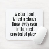 Een duidelijke hoofdsectie Muismat (Met muis)