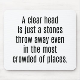 Een duidelijke hoofdsectie Muismat