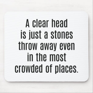 Een duidelijke hoofdsectie Muismat