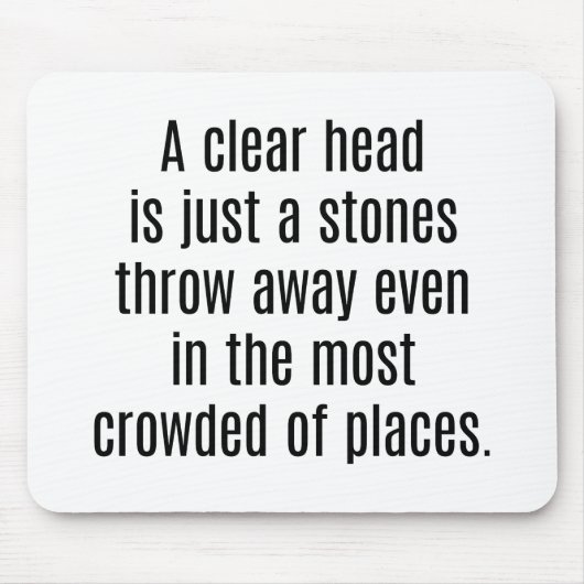 Een duidelijke hoofdsectie Muismat (Voorkant)