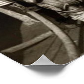 Een duikpak van 250 kg uit de jaren 1900 poster (Hoek)