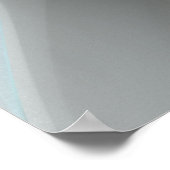 Een duim blauw poster (Hoek)