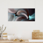 Een duim blauw poster (Keuken)