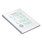 Een duim van dit recept boek notitieboek (Rechterzijde)