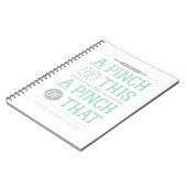 Een duim van dit recept boek notitieboek (Linkerzijde)