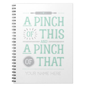 Een duim van dit recept boek notitieboek