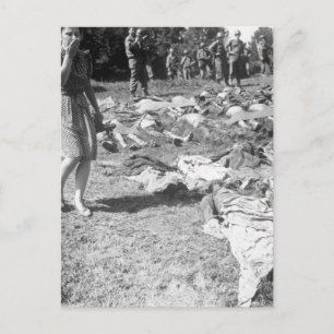 Een Duits meisje wordt overwonnen als afbeelding s Briefkaart