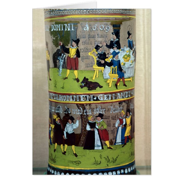 Een Duitse geëmailde Humpen (Voorkant)